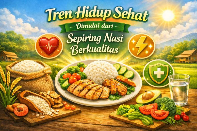 Tren Hidup Sehat Dimulai dari Sepiring Nasi Berkualitas